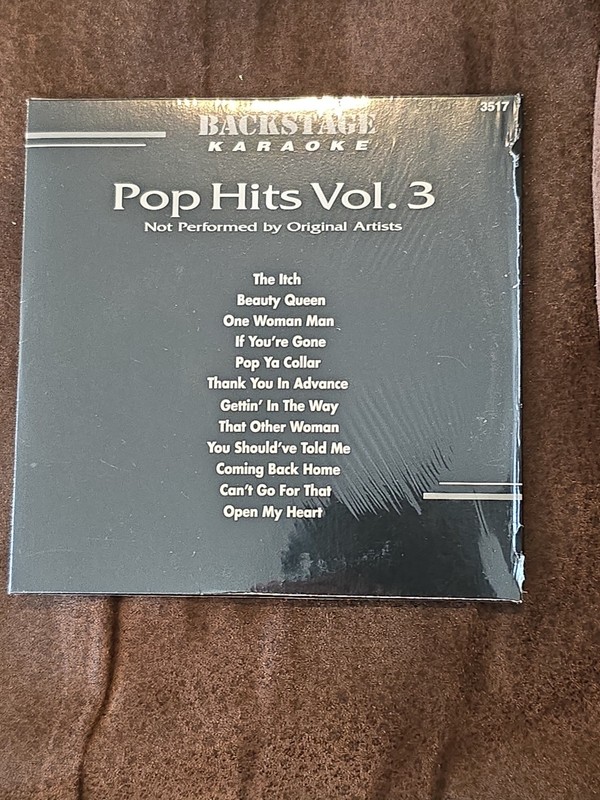BS3517 POP HITS VOL 3 BACKSTAGE KARAOKE CD+G DISC