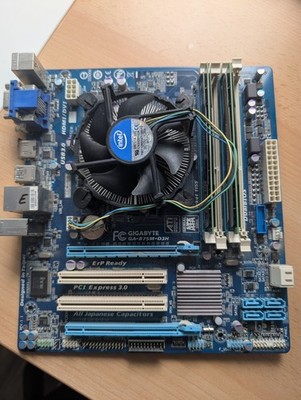 Gigabyte GA-B75M-D3H Mainboard Bundle 8GB RAM Intel Core i7-3770