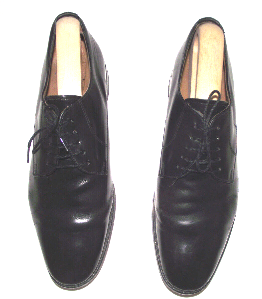 SAOLA Scarpa derby Loake 205B nera con suola lucida alta e pelle UK7 US8 EU41