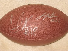 Connor Cook and Jack Allen Signed Football Michigan State Spartans COA