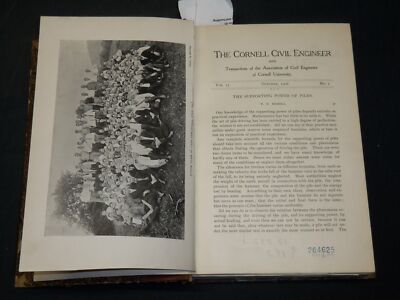 1908-1909 CORNELL CIVIL ENGINEER MAGAZINE BOUND VOLUME - KD 2756T