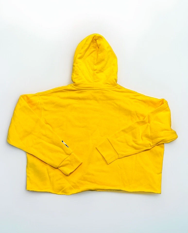 Atlanta Hawks Nike Sudadera con Capucha Mujer Grande Edición City Recortada Amarilla DB2349-728 Foto 2 de 4