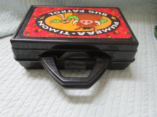 Vintage Disney Pumbaa and Timon Bug Patrol Pencil Case 1990s EUC - Picture 2 of 3