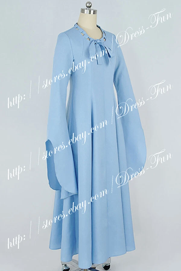 Juego de Tronos Cosplay Sansa Stark Alayne Piedra Azul Vestido Disfraz Halloween Foto 3 de 4