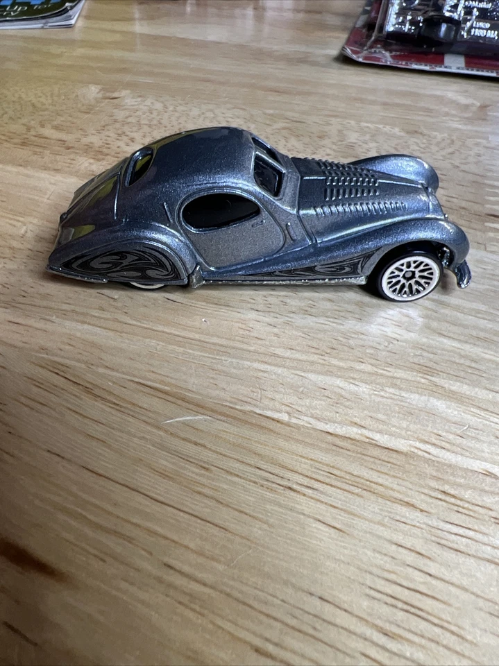 复古风火轮美泰 1987 灰色 1937 Talbot Lago Roadster Hot Rod 散装 — 第 3/4 张图片