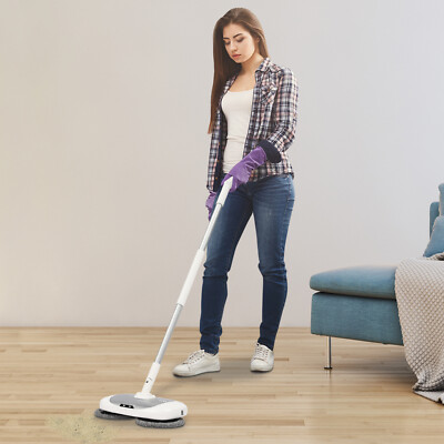 Cordless Electric Mop Spin Mops for Floor Cleaning Dual Spinning Scrubber