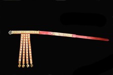 Cingulum Roman Legionary Brown Leather Belt W/ Brass Fitting Roman Belt LARP SCA