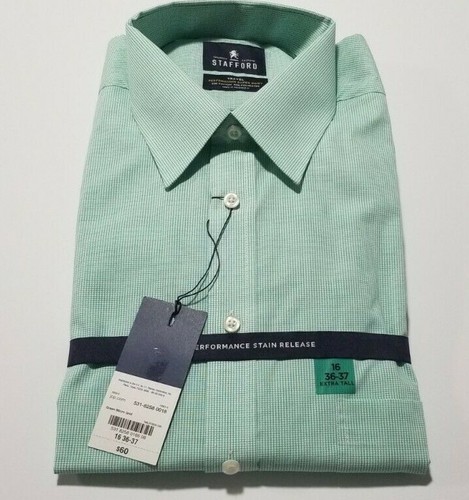 Dress Shirt Green Micro Grid 