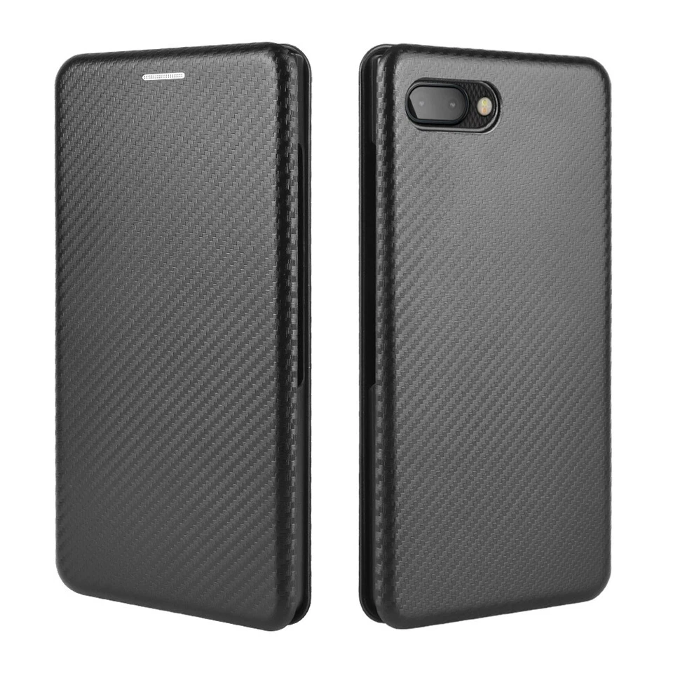For BlackBerry Keyone /Key2, Luxury Hybrid Flip Carbon Fiber Wallet Case Cover - Image 3 of 4