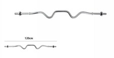 Bilanciere Curl Curvo Angolato Ez Da 120cm Asta Palestra Bodybuilding dfh