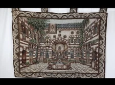 Goblin tapestry hand beaded Embroidered Damas wall hanging Art home decor 47*26