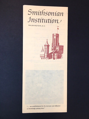 Vintage 1970's Smithsonian Institution Washington, D.C. Travel Brochure