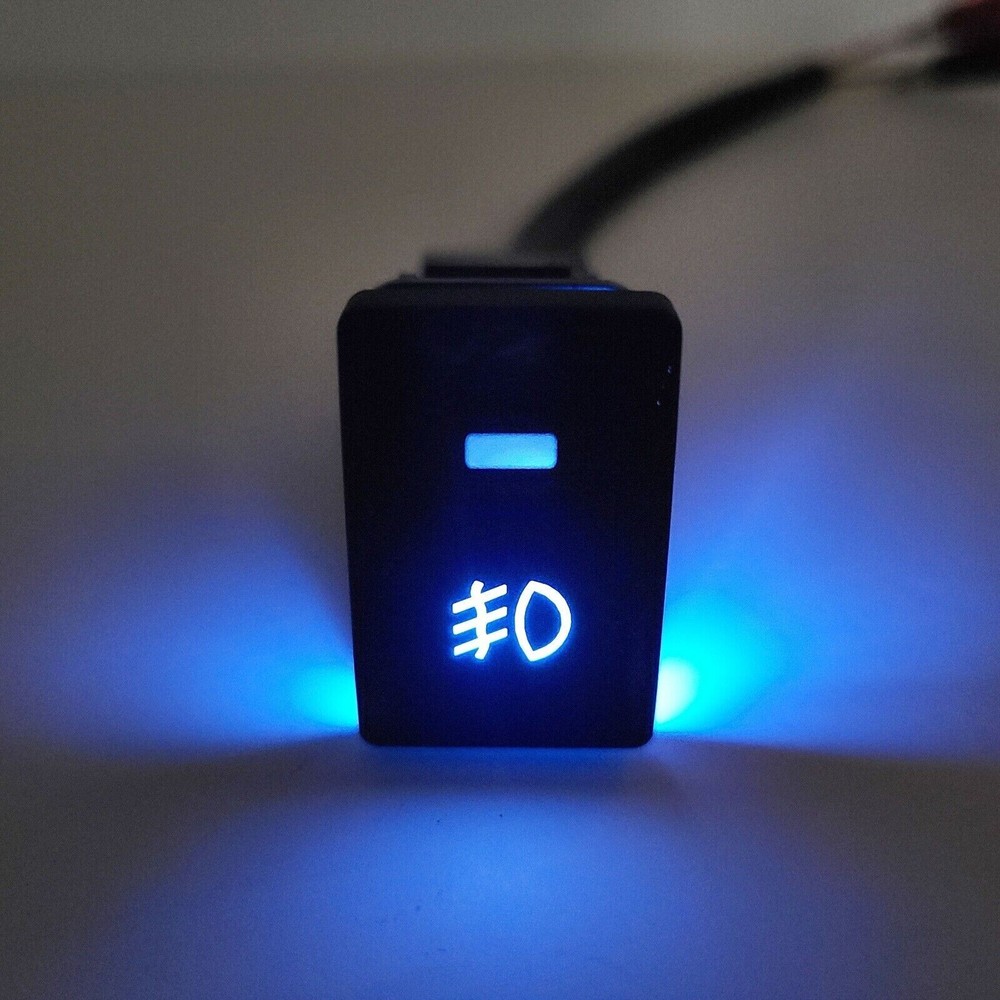 For 2007-2011 Nissan Versa Fog Light On/Off Push Switch Button Blue LED Indicator