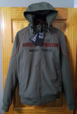 New Harley-Davidson Jacket Idyll Windproof Green Softshell