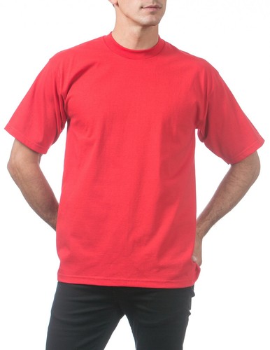 Pro Club Men's Heavyweight Cotton Short Sleeve Crew Neck T-Shirt - 25 Colors - Picture 95 of 127