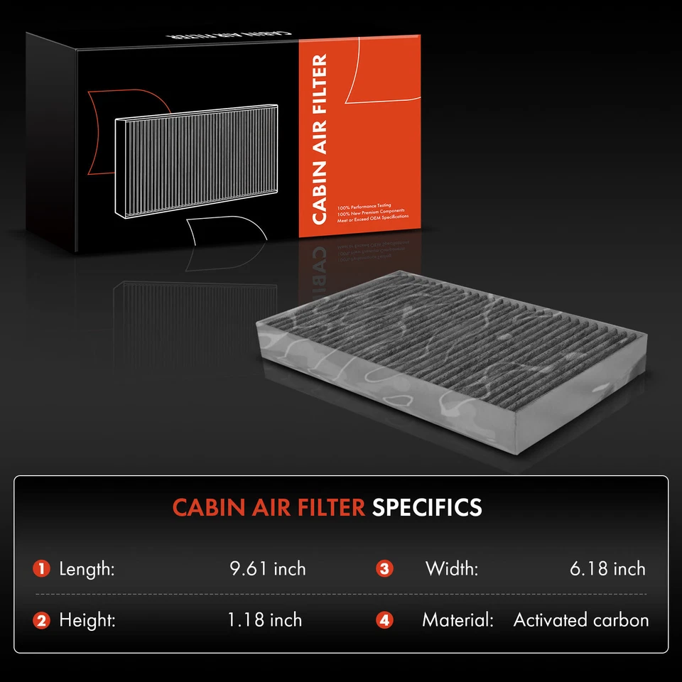 Nuevo filtro de aire de cabina de carbón activado para Tesla Model S 2012 2013 2014 2015 2016 Foto 2 de 4