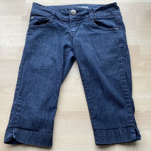 Jolt Dark Blue Capri Jeans Junior Sz 1 Low Rise