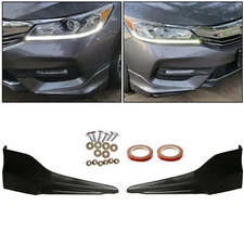 Front Bumper Lip Splitter Fits 2016-2017 Honda Accord HFP Style LX SE EX-L Sedan