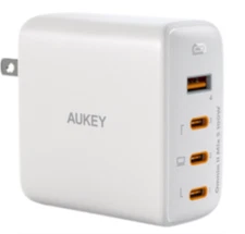 PA-B7S 4-Port PD 100W Wall Charger with GaN Power Tech 3C1A White