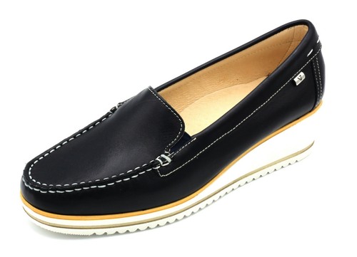 VALLEVERDE SCARPE DONNA MOCASSINO ESTIVE PELLE COLORE BLU MODA CONFORT n.  37 | eBay
