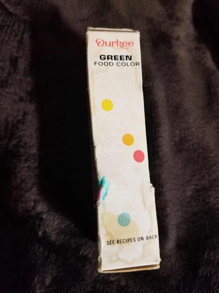 Vtg Durkee Green Food Color In Box NOS 1 Oz - Image 4 of 4