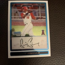 2009 Bowman Chrome Prospects Angels Baseball Card #BCP22 Luis Jimenez