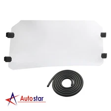 Clear Scratch Resistant Flip Windshield Fits 2016- up Polaris General 1000 / 4