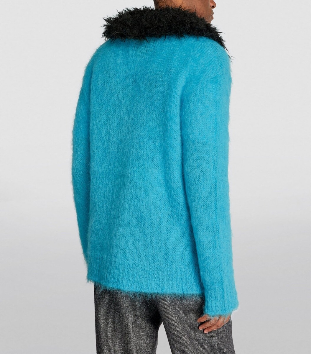 MARNI マルニ　fuzzy wuzzy モヘア カーディガン　グリーン　38 MARNI マルニfuzzy wuzzy モヘア カーディガングリーン38