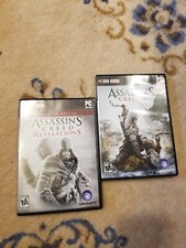Lot Of 2 ASSASSINS CREED III And REVELATION PC DVD Video Game Set Bundle