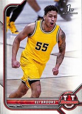 2021-22 Bowman University Basketball #72 ELI BOOKER 1st Bowman Michigan