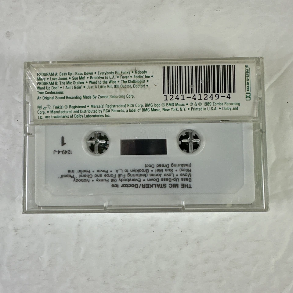 Doctor Ice - The Mic Stalker 1989 Cassette Tape Jive Records Rare RAP sealed - Image 2 of 3