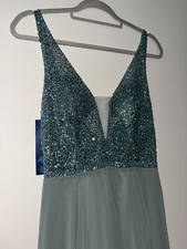 prom dress size 8 turquoise