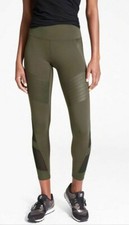 NWT ATHLETA Powerful Gleam Tights Khaki Green High Rise Size XS