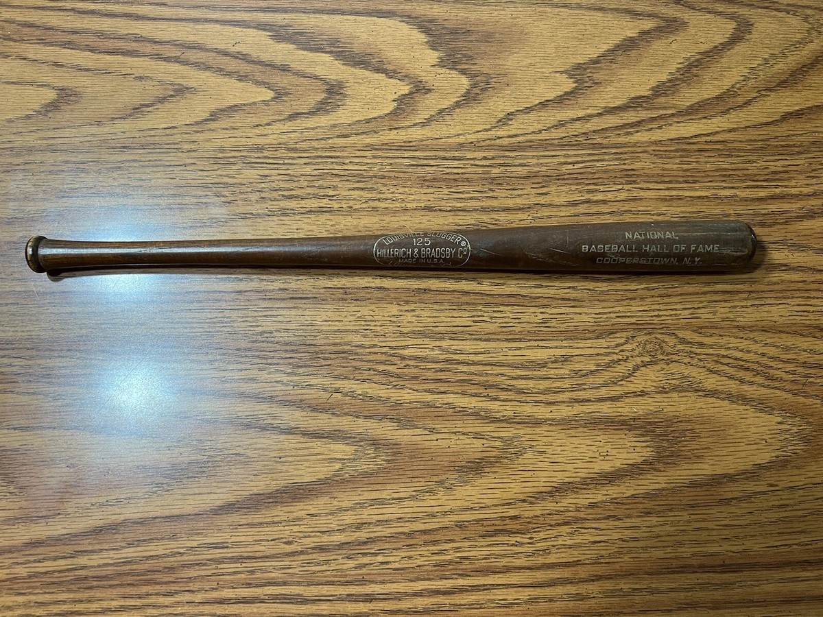 Vintage Cooperstown NY Baseball HOF 16”Mini Bat Louisville Slugger
