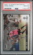 2020-21 Topps Stadium Club Chrome Lionel Messi PSA 10 Gem Mint #1 FC Barcelona