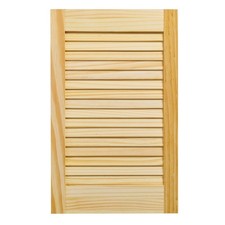 Image of Wickes Pine Closed Internal Louvre Door - 610 x 381mm