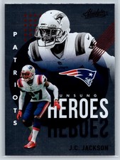 2021 Panini Absolute J.C. Jackson Unsung Heroes Insert Patriots #UH14