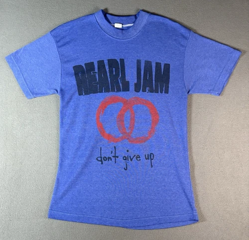 Pearl Jam Don't Give Up European Tour Shirt Fit 1990s vintage concert t-shirt, vintage, single stitch, B+ condition