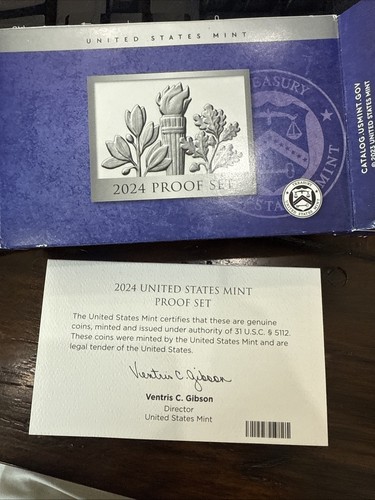 2024 S US Mint ANNUAL 10 Coin Proof Set with Box and COA Annual Proof Set - 第 3/3 張圖片