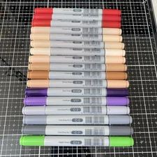 Copic Ciao Markers Set Of 17 Brand New gray red purple, green Skin Tones