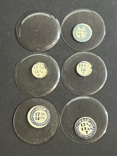 LOT OF 6 GLASS POCKET WATCH CRYSTALS SIZE 17 REPLACEMENT PARTS