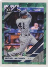 2019 Panini Donruss Optic Green Cracked Ice Prizm 5/7 Miguel Andujar #129 1b8