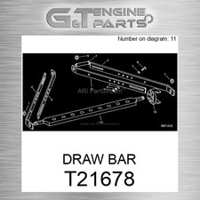 T21678 Draw Bar Fits John Deere (surplus Open Box)