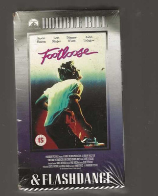 FLASHDANCE AMD FOOTLOOSE VHS   VHS PAL VIDEO A RARE~FIND MINT SEALED