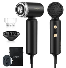 Dual Voltage Hair Dryer, High-Speed Ionic Blow Dryer for Fast Drying, Travel ...