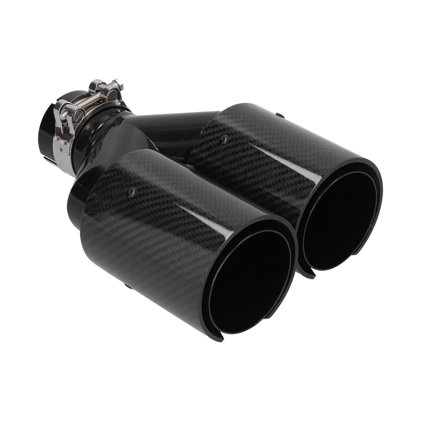 Car 2‑1 Rear Exhaust Tip Y Pipe Dual 93mm Outlet Single 63mm Inlet Modification