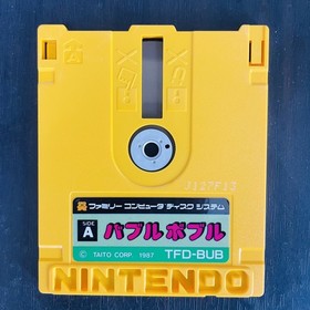 Bubble Bobble Taito Nintendo Famicom Disk System 1987 Taito TFD-BUB Retro Japan