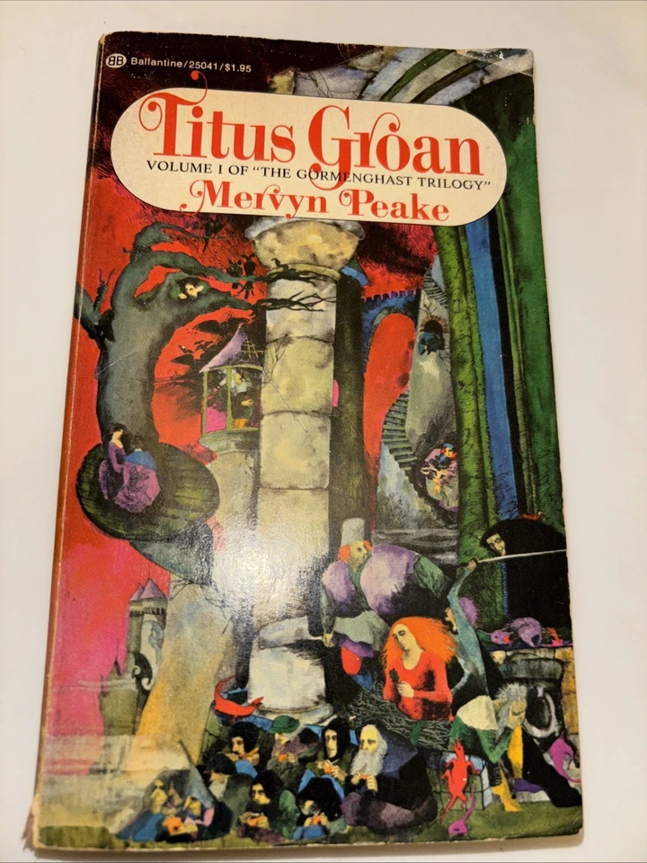 The Gormenghast Trilogy Mervyn Peake Vintage Paperback Ballantine 1973-1974 - Image 4 of 4