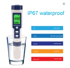 5 in 1 Digital pH TDS EC Salinity Temperature Meter Water Quality Tester