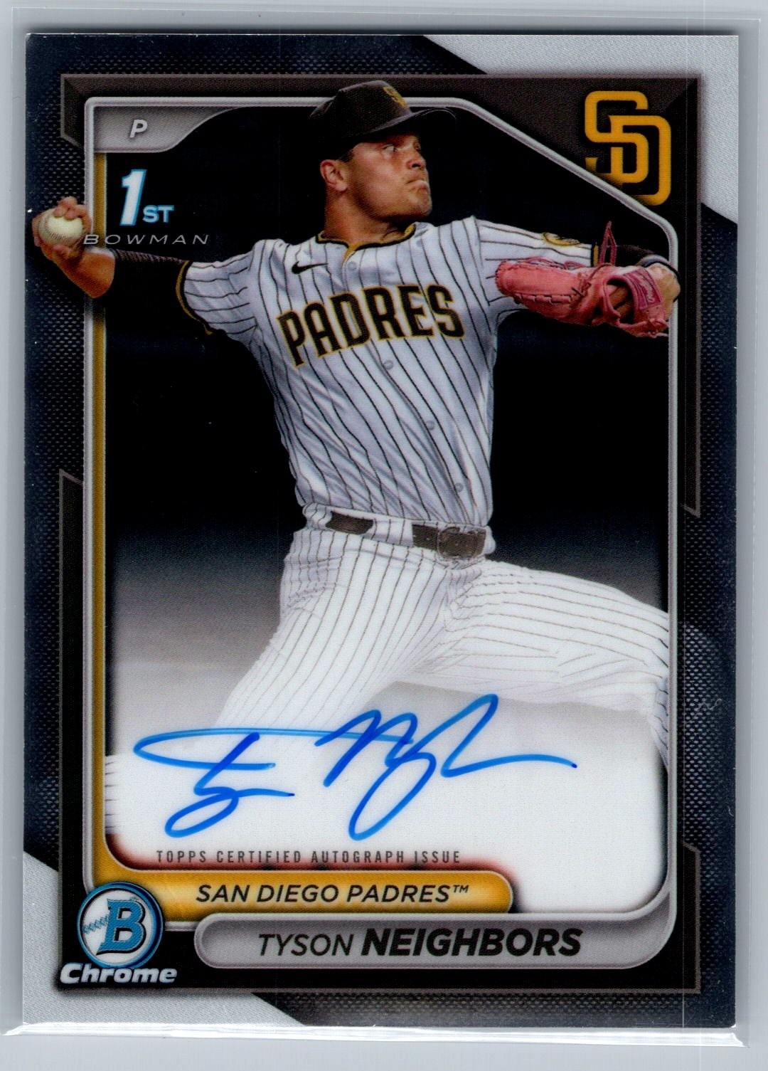 2024 Bowman Draft - Chrome Prospect Autographs Tyson Neighbors #CPA-TN (AU, RC)